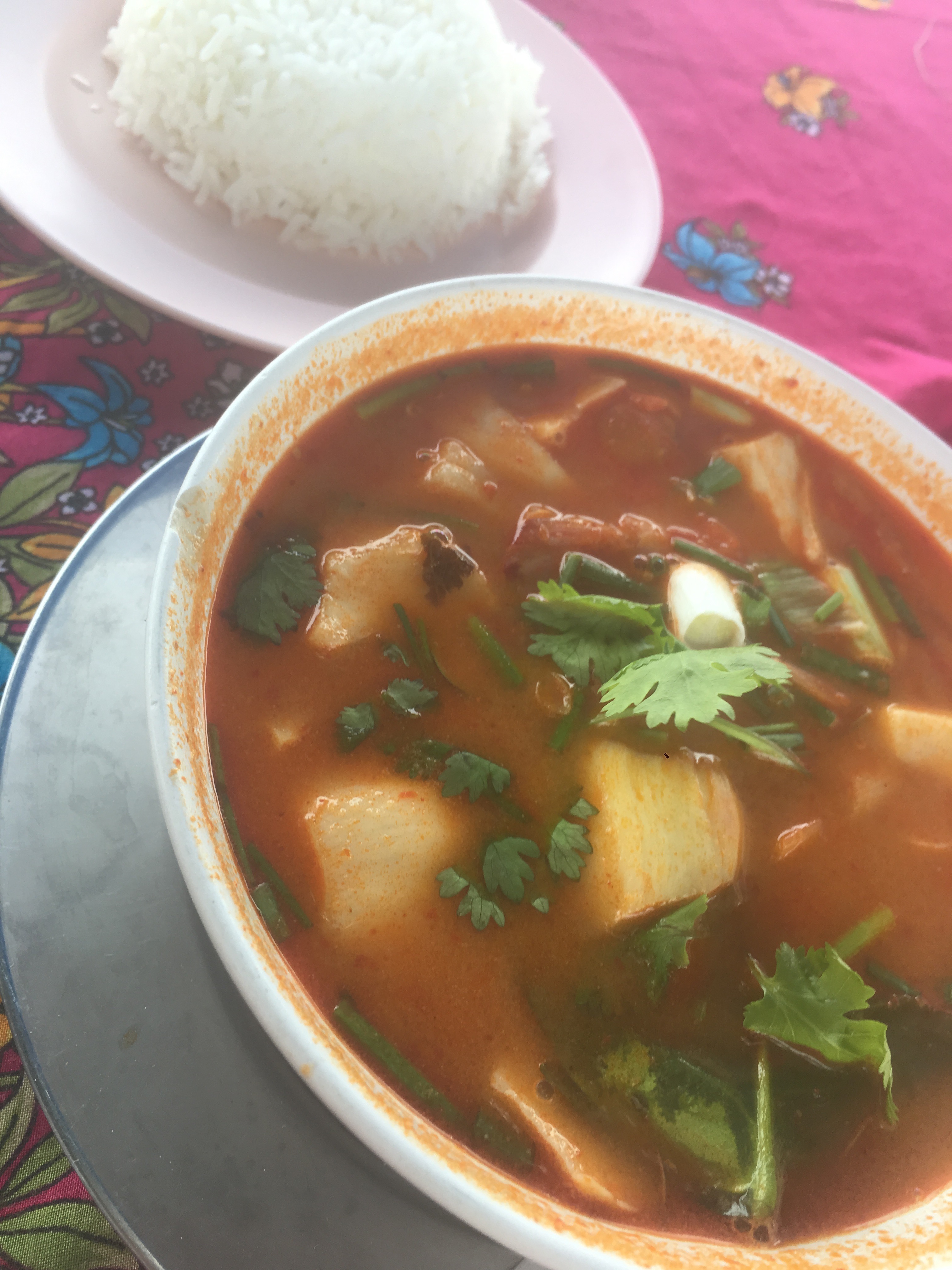 La Zuppa tradizionale servita con il riso